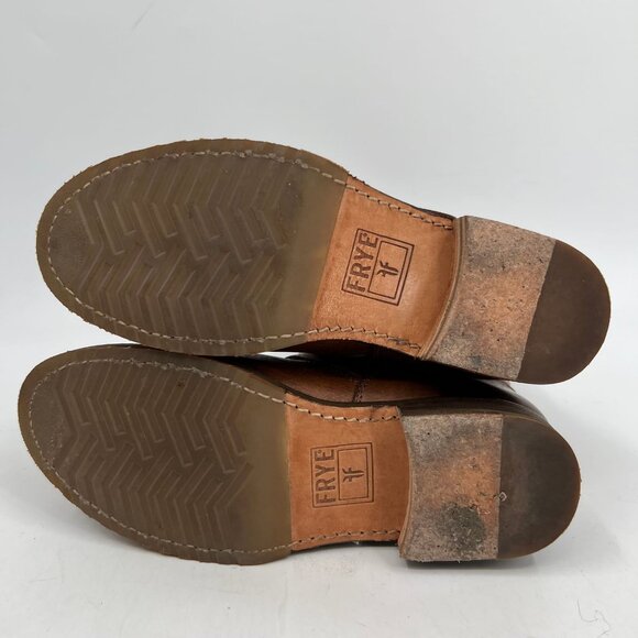 Frye Brown Leather Buckle Ankle Boots | Size 6.5 - Picture 12 of 12